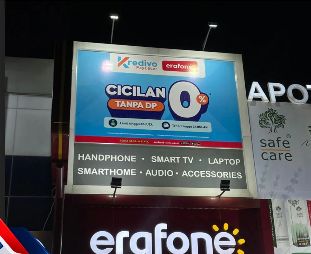 Signage dan media promosi erafone